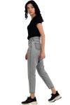 Kadın Gri Yüksek Bel Mom Kot Jeans Pantolon